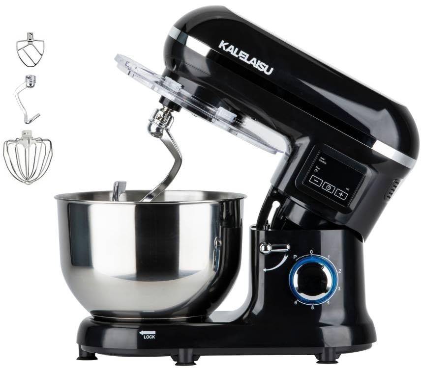 Stand mixer large capacity 99 minute timer function 3 types of attachments 7 speed adjustment Low noise Three functions in one Home and commercial use чорний
Stand mixer large capacity 99 minute timer function 3 types of attachments 7 speed adjustment Low noise Three functions in one Home and commercial use чорний