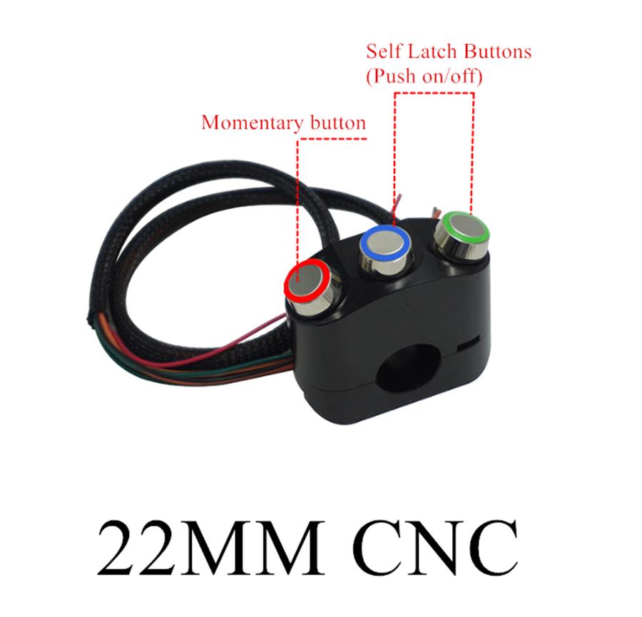 Universal 22MM LED CNC Vintage Motorcycle Handlebar Mount Switch Handlebar Control Switch Headlight Spotlight Start Button
Universal 22MM LED CNC Vintage Motorcycle Handlebar Mount Switch Handlebar Control Switch Headlight Spotlight Start Button