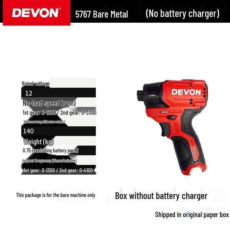 Dayou 5767 Brushless Wireless Electric Impact Screwdriver & Hand Drill
Dayou 5767 Brushless Wireless Electric Impact Screwdriver & Hand Drill