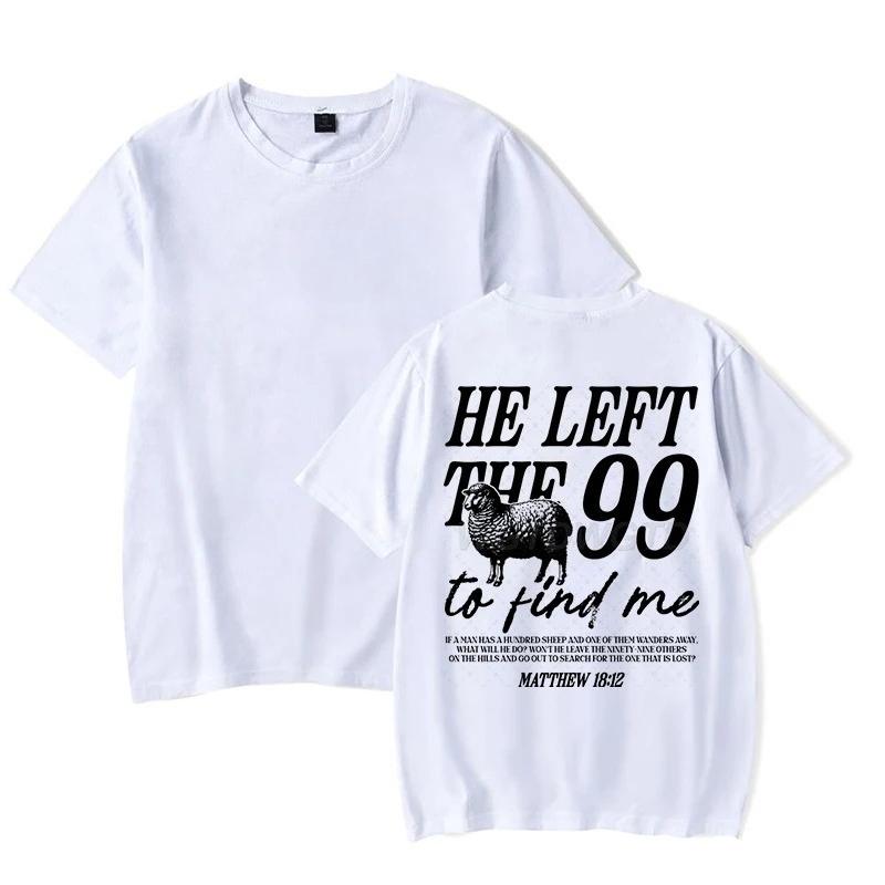 Faith Based TShirt for Unisex Women Left The 99 Graphic Tee Christian Bible Verse Inspirational Jesus Top Short Sleeve TShirt S
Faith Based TShirt for Unisex Women Left The 99 Graphic Tee Christian Bible Verse Inspirational Jesus Top Short Sleeve TShirt S