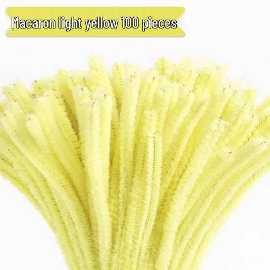 Букет из макаронных синельных палочек: Набор цветных утолщенных стеблей ручной работы для повязок на голову и поделок