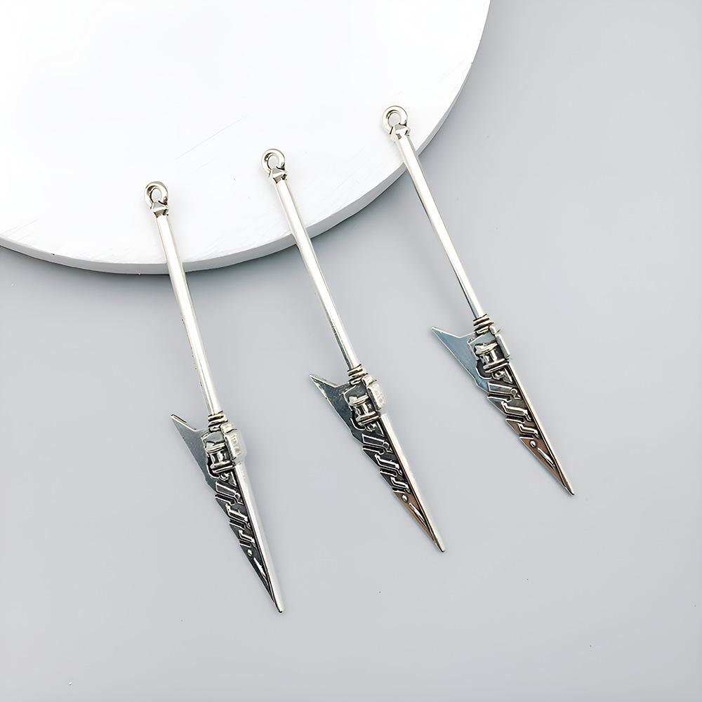 Подвески в виде старинных серебристых сплавных длинных мечей - Набор из 10 штук для изготовления украшений своими руками
Подвески в виде старинных серебристых сплавных длинных мечей - Набор из 10 штук для изготовления украшений своими руками