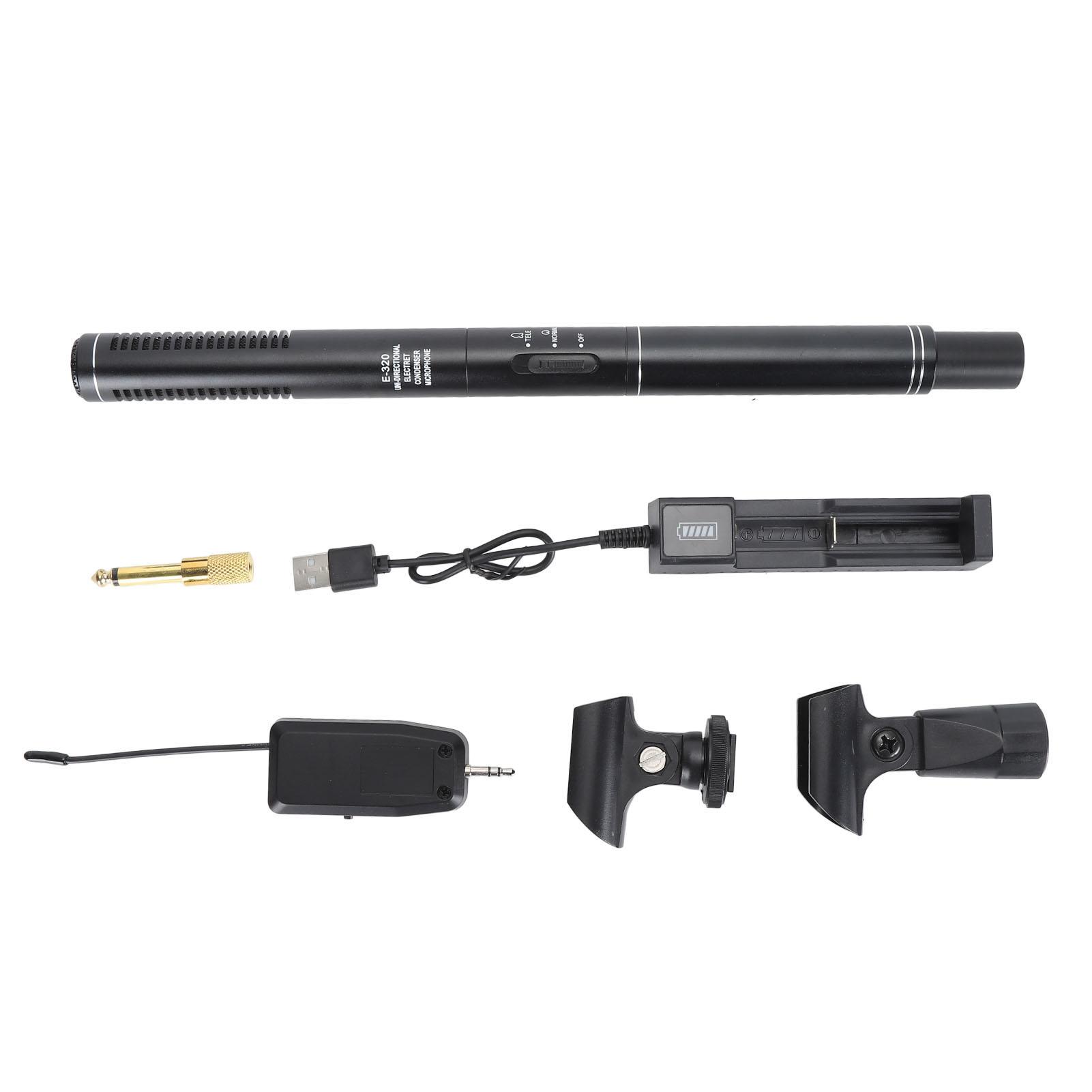Condenser Interview Microphone Professional High Sensitivity 2.4G Wireless Cardioid Camera
Condenser Interview Microphone Professional High Sensitivity 2.4G Wireless Cardioid Camera