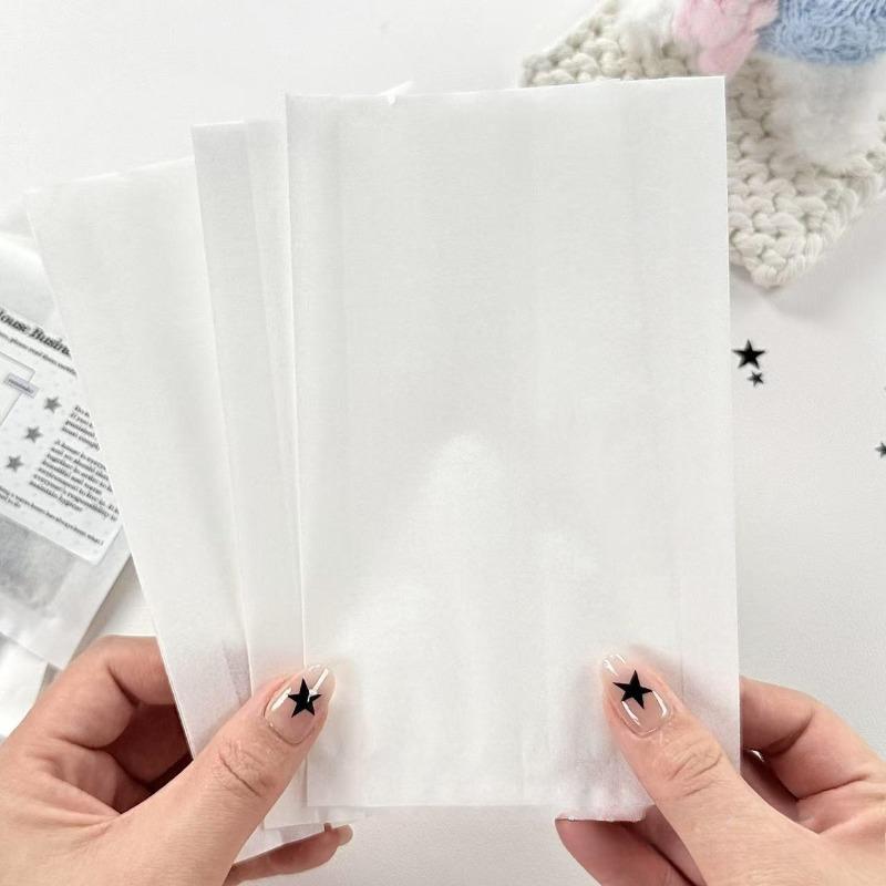White Cotton Paper Heat Sealed Bags for Card Stationery Packaging Gift Wrapping Material Storage and Organization Supplies
White Cotton Paper Heat Sealed Bags for Card Stationery Packaging Gift Wrapping Material Storage and Organization Supplies