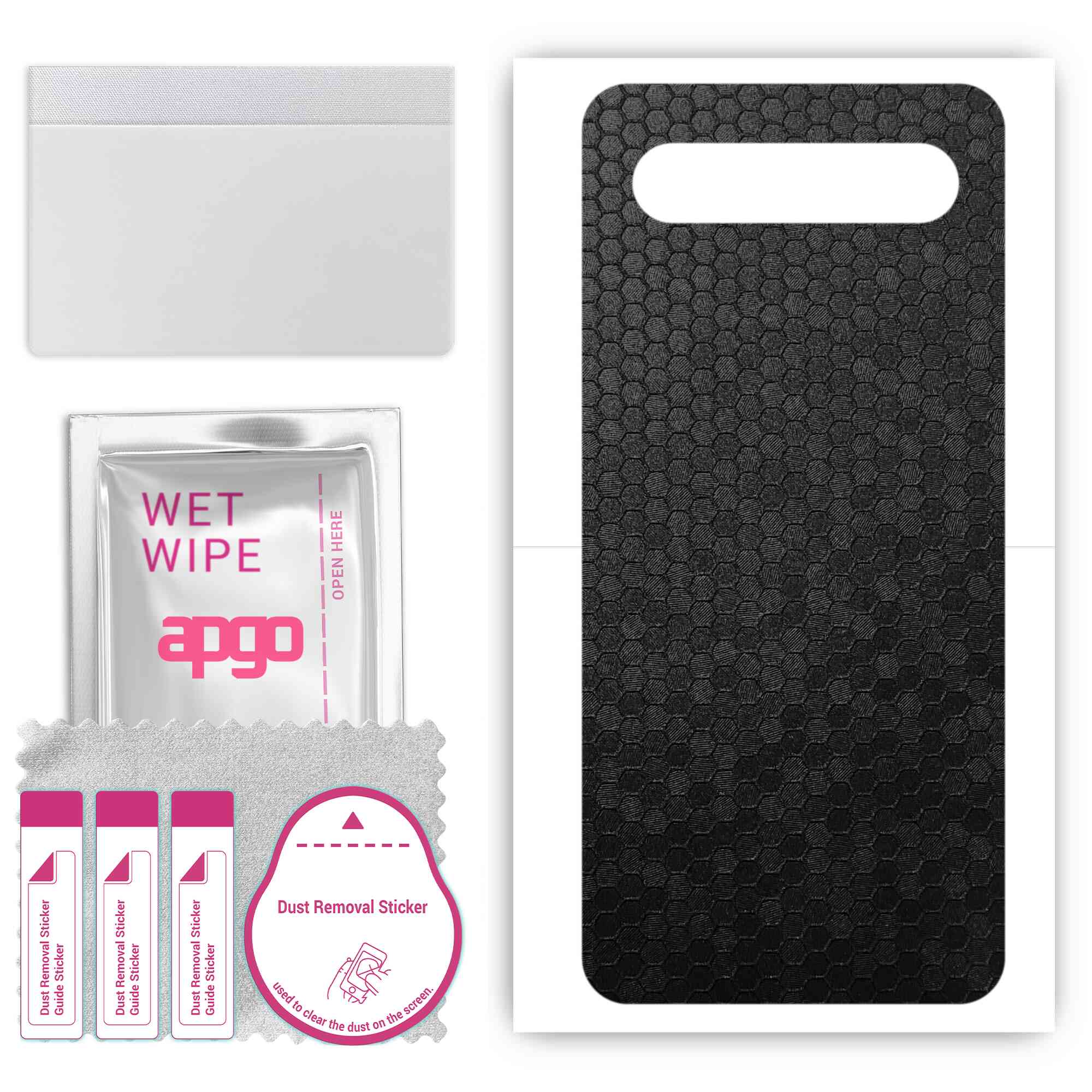 apgo Protective Skin Sticker for the back compatible with Meizu 17, Wrap Film, Foil, Vinyl - Pattern Black Honeycomb
apgo Protective Skin Sticker for the back compatible with Meizu 17, Wrap Film, Foil, Vinyl - Pattern Black Honeycomb