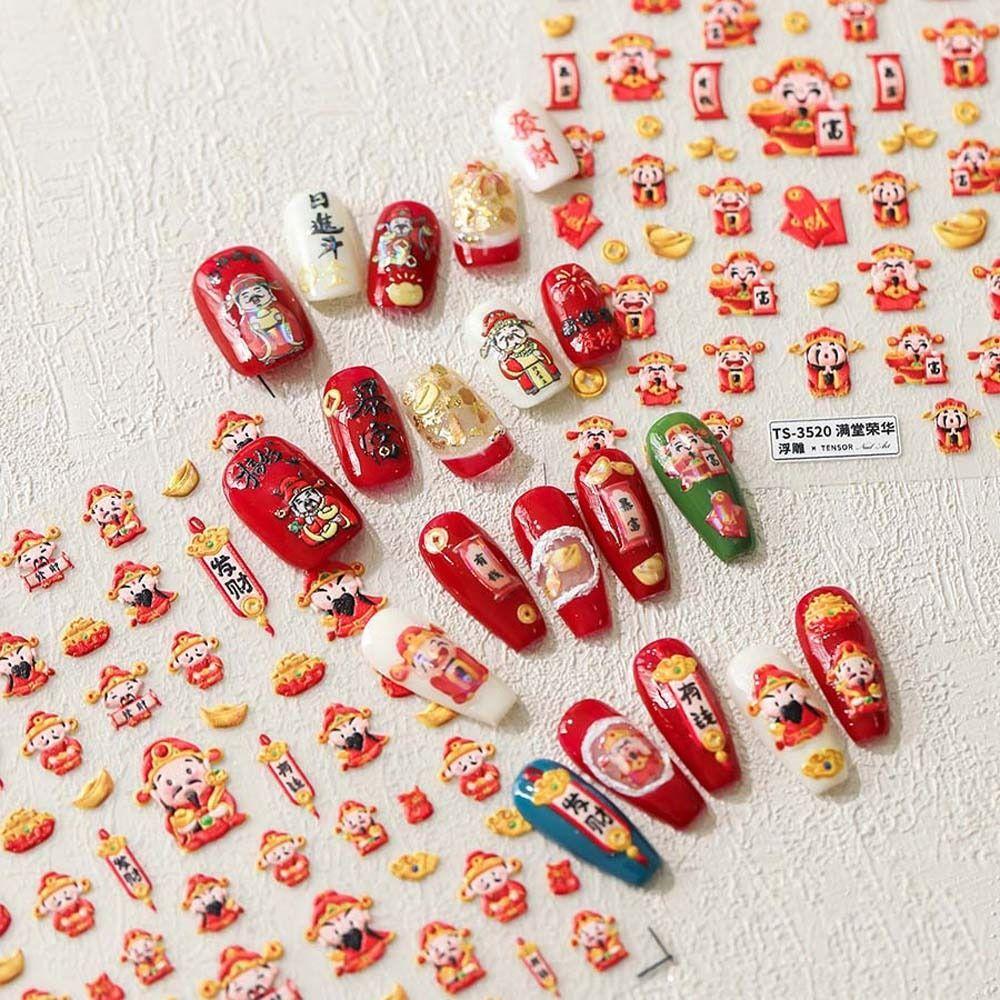 Fireworks God of Wealth Nail Decals Red Couplet Pattern Chinese Nail Art Decorations Girls TS3516
Fireworks God of Wealth Nail Decals Red Couplet Pattern Chinese Nail Art Decorations Girls TS3516