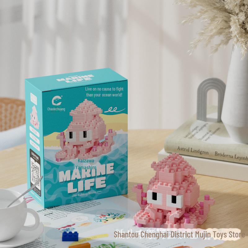 Будівельні блоки морського життя: Модель акули та пінгвіна, сумісна з Lego іграшка.
Будівельні блоки морського життя: Модель акули та пінгвіна, сумісна з Lego іграшка.