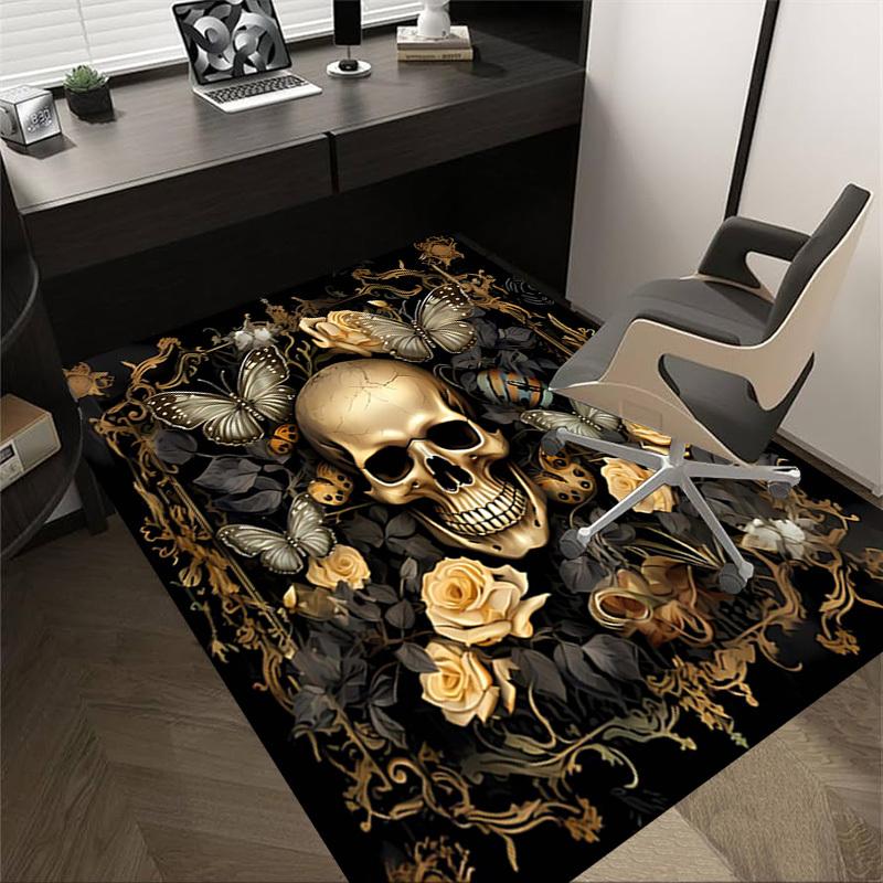 1PC Skull Flowers Non-Slip Floor Carpet Compatible for Office&Living Room&Bedroom&Dining room - Flat - Weave Machine-S0325 60cm by 90cm
1PC Skull Flowers Non-Slip Floor Carpet Compatible for Office&Living Room&Bedroom&Dining room - Flat - Weave Machine-S0325 60cm by 90cm