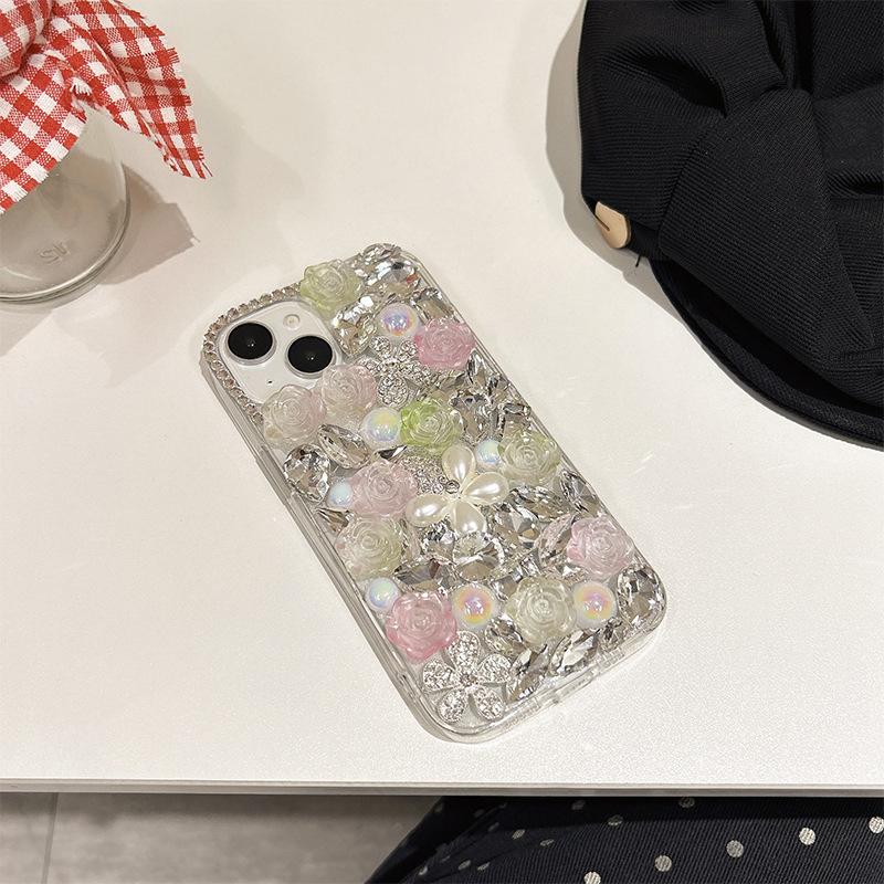 Applicable Iphone17Promax Rhinestone Mobile Phone Case Apple 15 Pearl Flower Luxury 14 Rose 13 Hard Case iPhone 7/8/SE 2020
Applicable Iphone17Promax Rhinestone Mobile Phone Case Apple 15 Pearl Flower Luxury 14 Rose 13 Hard Case iPhone 7/8/SE 2020