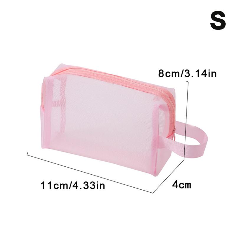 Nylon Black Mesh Cosmetic Bag Handbag Zipper Office Student Pen Bag Multifunctional Storage Bag Different Sizes B1
Nylon Black Mesh Cosmetic Bag Handbag Zipper Office Student Pen Bag Multifunctional Storage Bag Different Sizes B1