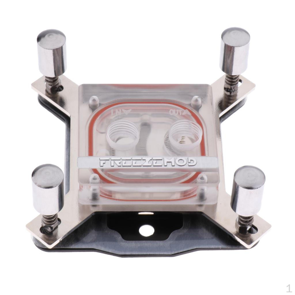 Acrylic PC CPU Water Cooling Block Copper Base Cool Inner Channel
Acrylic PC CPU Water Cooling Block Copper Base Cool Inner Channel