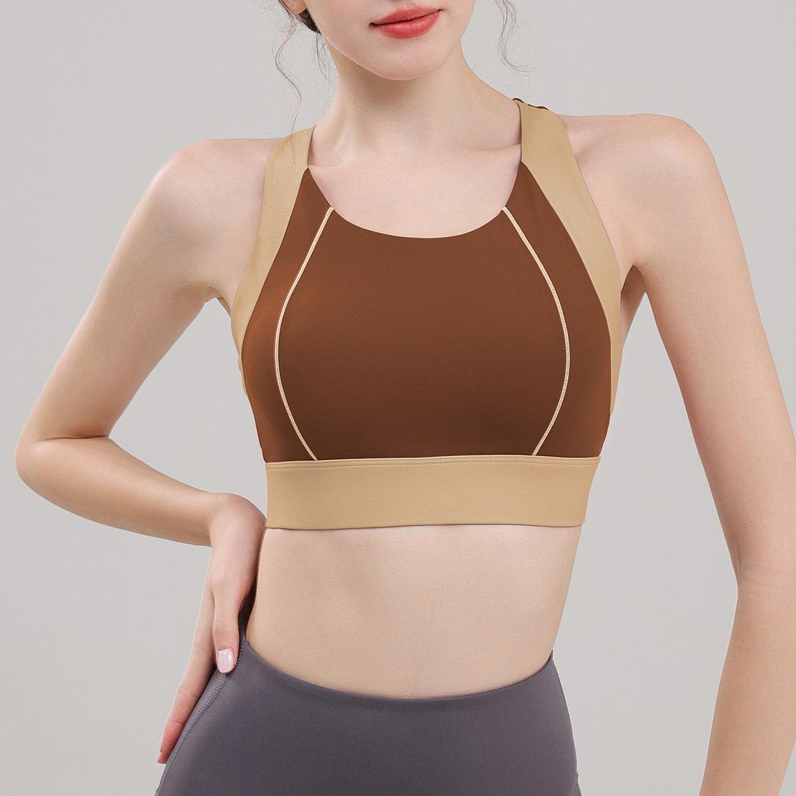 Ударопрочный спортивный бюстгальтер высокой интенсивности: Йога-топ колор-блок для бега, приталенный I-образная спина, усиленная поддержка S
Ударопрочный спортивный бюстгальтер высокой интенсивности: Йога-топ колор-блок для бега, приталенный I-образная спина, усиленная поддержка S