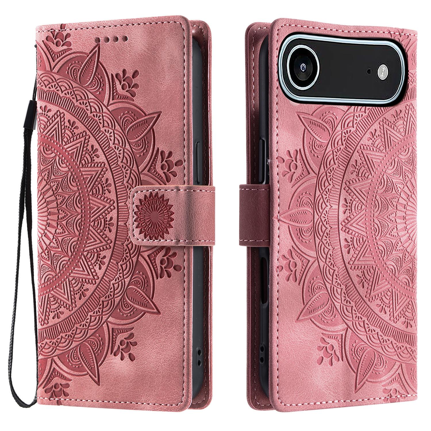 For iPhone 17 Air Case Imprinted Totem Skin Feel Wallet Leather Phone Cover with Hand Strap Rose Gold
For iPhone 17 Air Case Imprinted Totem Skin Feel Wallet Leather Phone Cover with Hand Strap Rose Gold