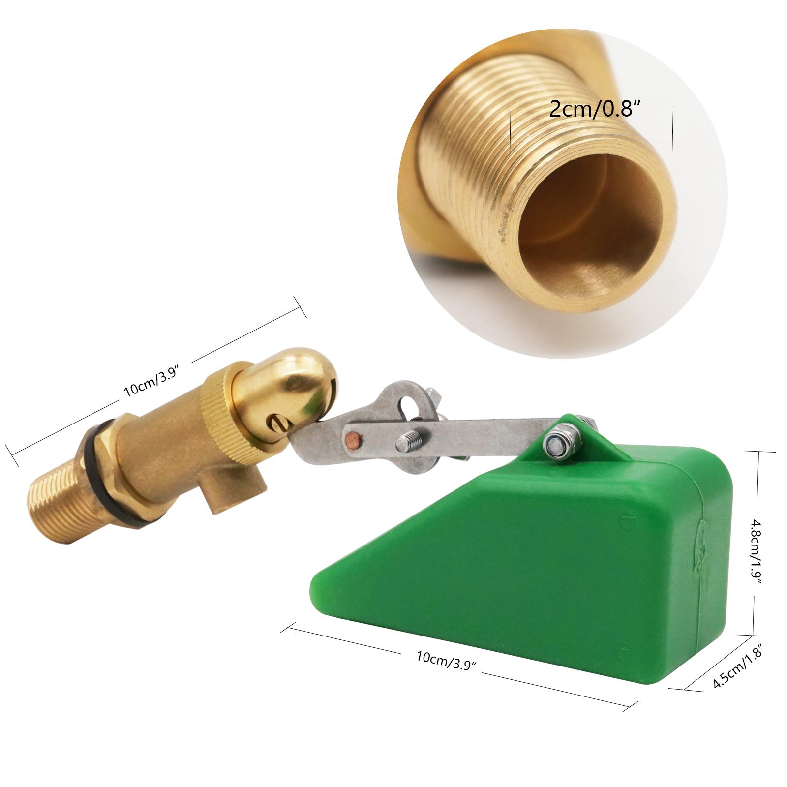 Automatic Brass Float Valve 1/2 Inch Float Ball Valve Fill Adjustable Float Ball Valve for Livestock Waterer Water Tank 1pcs
Automatic Brass Float Valve 1/2 Inch Float Ball Valve Fill Adjustable Float Ball Valve for Livestock Waterer Water Tank 1pcs