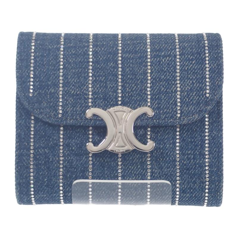 CELINE 10D782GF4.07FX Tri-fold wallet blue denim/Rhinestone Women
CELINE 10D782GF4.07FX Tri-fold wallet blue denim/Rhinestone Women