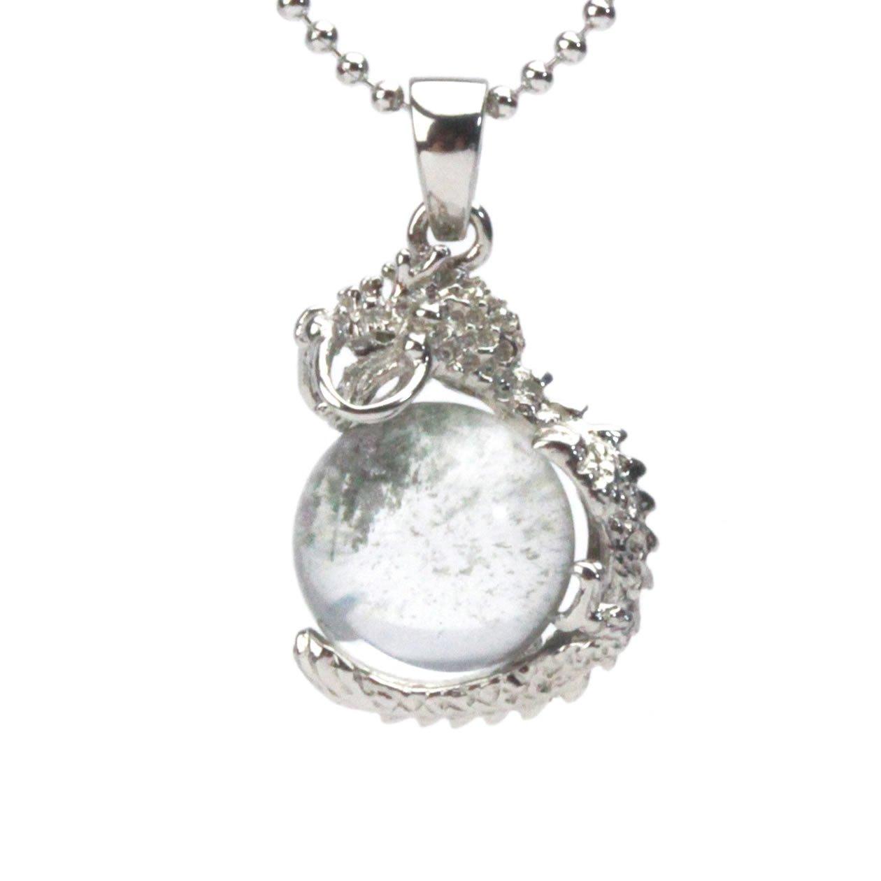 Happy Bomb Garden Quartz 12mm Dragon Pendant Natural Power Stone Necklace, Stone,
Happy Bomb Garden Quartz 12mm Dragon Pendant Natural Power Stone Necklace, Stone,
