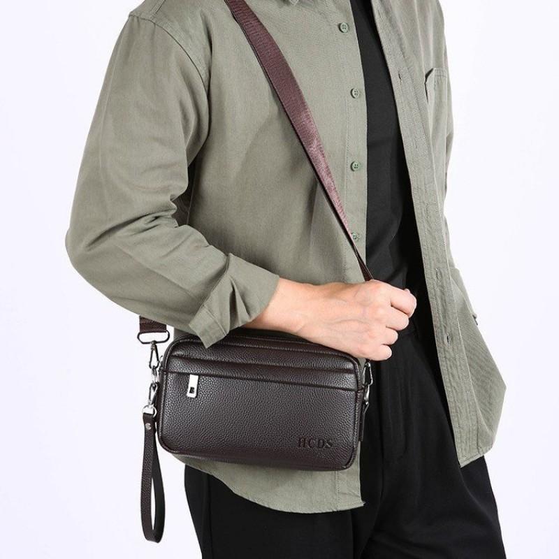 Men s Shoulder Bag New Solid Color Crossbody Wear-resistant Waterproof темно-коричневого кольору
Men s Shoulder Bag New Solid Color Crossbody Wear-resistant Waterproof темно-коричневого кольору