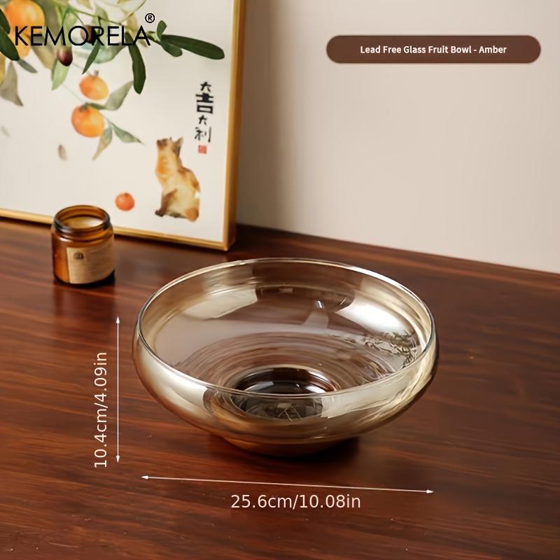 KEMORELA 1pc Glass Fruit Bowl Stackable Footed Design Ideal For Snacks Salads Perfect For Kitchen Counter Decor Tabletop Display бурштин
KEMORELA 1pc Glass Fruit Bowl Stackable Footed Design Ideal For Snacks Salads Perfect For Kitchen Counter Decor Tabletop Display бурштин