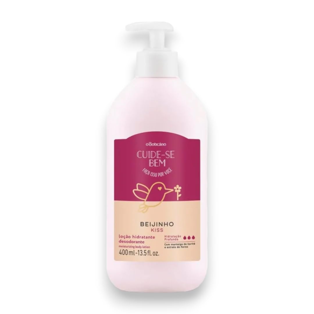 O Boticario Cuide Seben Body Lotion BEI BEM LOCAO HIDRATANTE BEIJINHO 400ml KissoBoticario CUIDE-SE
O Boticario Cuide Seben Body Lotion BEI BEM LOCAO HIDRATANTE BEIJINHO 400ml KissoBoticario CUIDE-SE