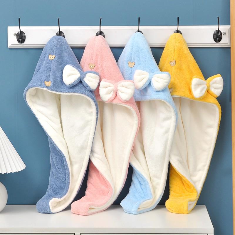New Arrival: Cute Double-Layer Super Thick Hair Drying Towel Cap with Bow Regular
New Arrival: Cute Double-Layer Super Thick Hair Drying Towel Cap with Bow Regular