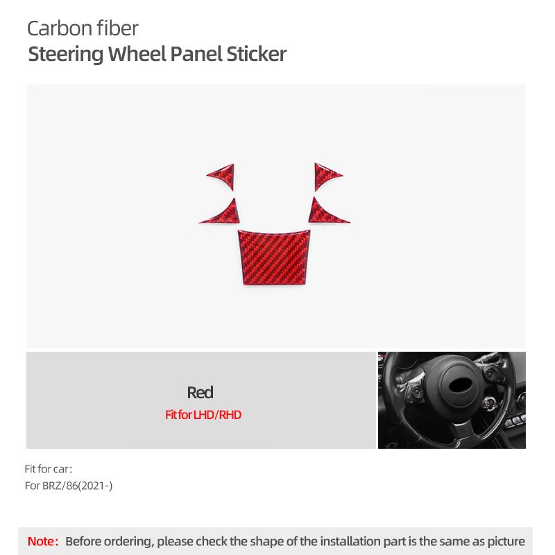 For Subaru BRZ/Toyota GR86 2026- Carbon Fiber Steering Wheel Button Trim Stickers Decoration Car Interior Tuning Accessories
For Subaru BRZ/Toyota GR86 2026- Carbon Fiber Steering Wheel Button Trim Stickers Decoration Car Interior Tuning Accessories