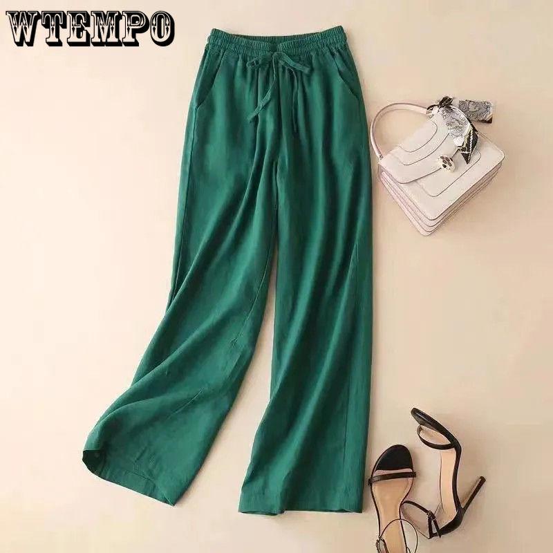 Cotton and Linen Wide Leg Cropped Pants for Summer Women s Loose High Waist Straight Leg Casual Pants M
Cotton and Linen Wide Leg Cropped Pants for Summer Women s Loose High Waist Straight Leg Casual Pants M