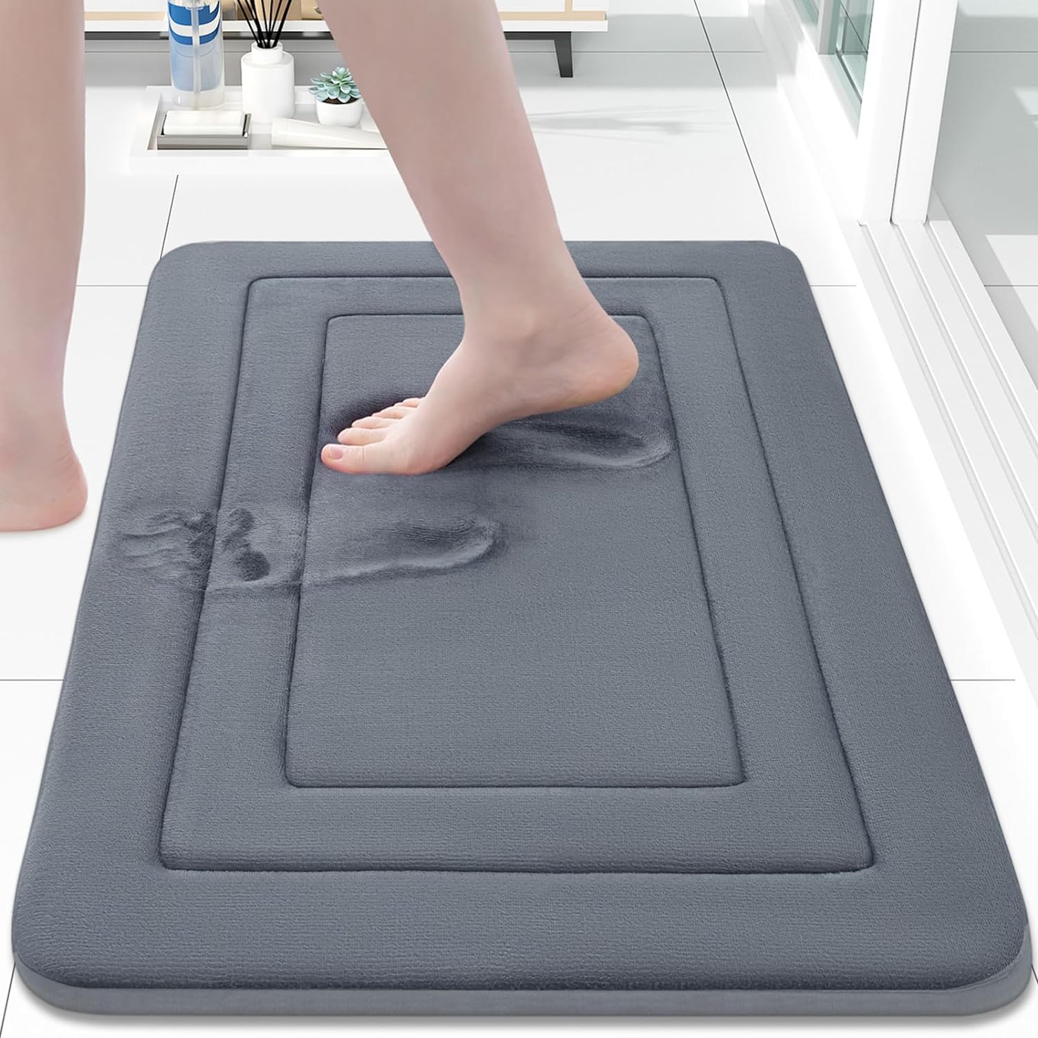 1pc Coral velvet bedroom sponge carpet floor mat, super soft anti-slip bath mat, water absorption and machine washable, kitche 400MMx600MM чёрный
1pc Coral velvet bedroom sponge carpet floor mat, super soft anti-slip bath mat, water absorption and machine washable, kitche 400MMx600MM чёрный