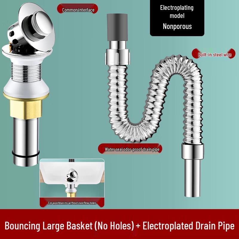 Stainless Steel Washbasin Pop-up Drain Kit
Stainless Steel Washbasin Pop-up Drain Kit