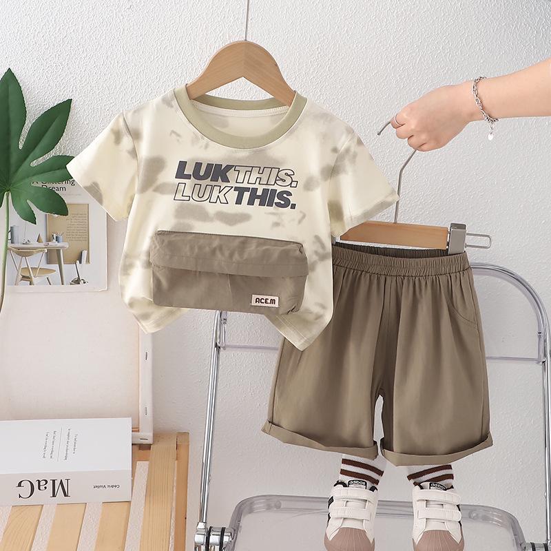 2025 Summer Cartoon Short Sleeve T-Shirt & Shorts Set for Baby Boys 110cm хаки
2025 Summer Cartoon Short Sleeve T-Shirt & Shorts Set for Baby Boys 110cm хаки