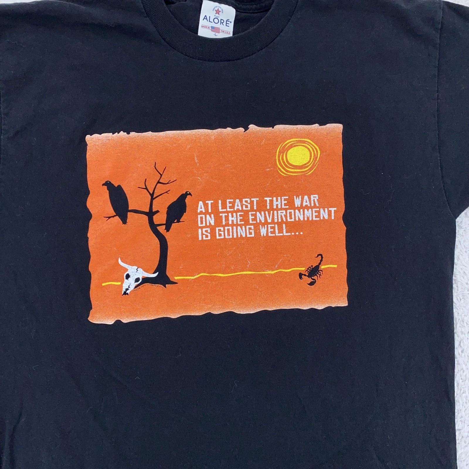Vintage Environment Graphic Shirt Mens M/L Black Nature Anti War Satire 90s 2XL
Vintage Environment Graphic Shirt Mens M/L Black Nature Anti War Satire 90s 2XL