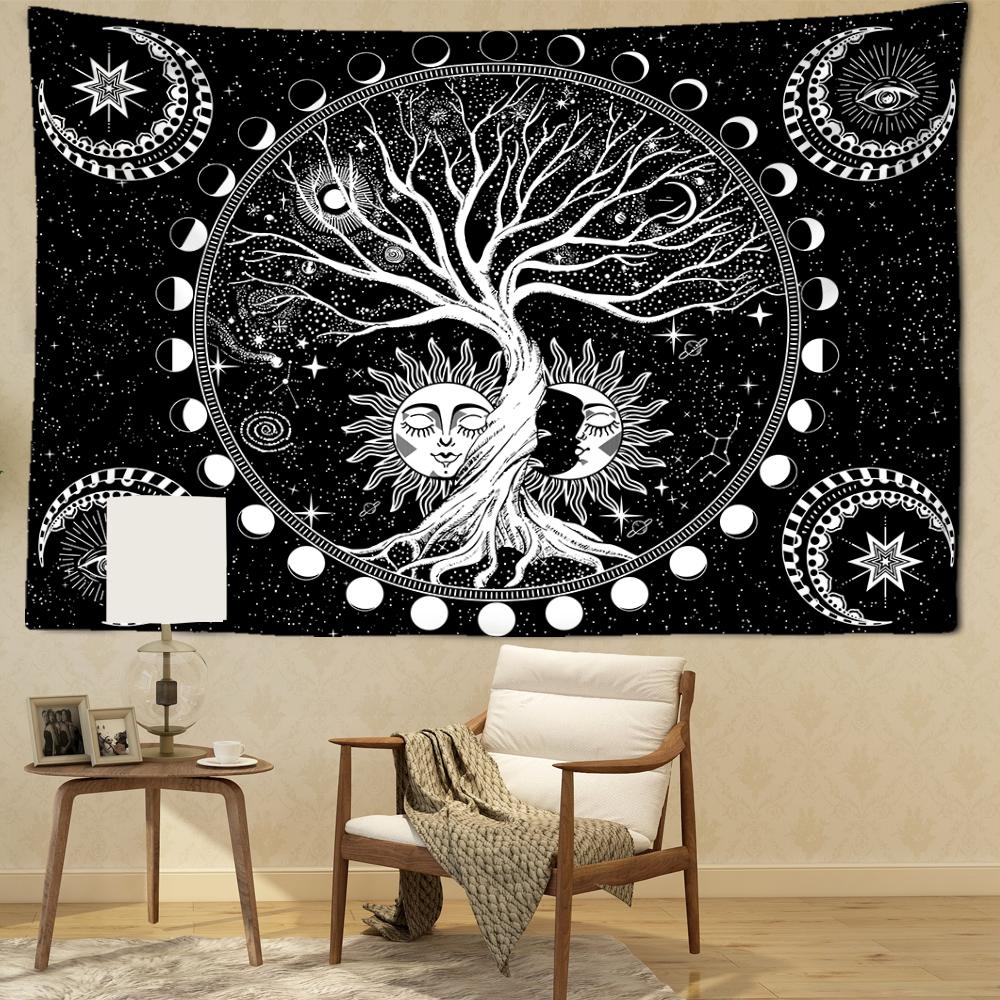 Гобелен с Древом Луны и Фазой Жизни, настенный гобелен, абстрактное искусство Солнца и Луны, хиппи Тапиз, колдовство, таинственное общежитие, домашний декор 200x150CM
Гобелен с Древом Луны и Фазой Жизни, настенный гобелен, абстрактное искусство Солнца и Луны, хиппи Тапиз, колдовство, таинственное общежитие, домашний декор 200x150CM
