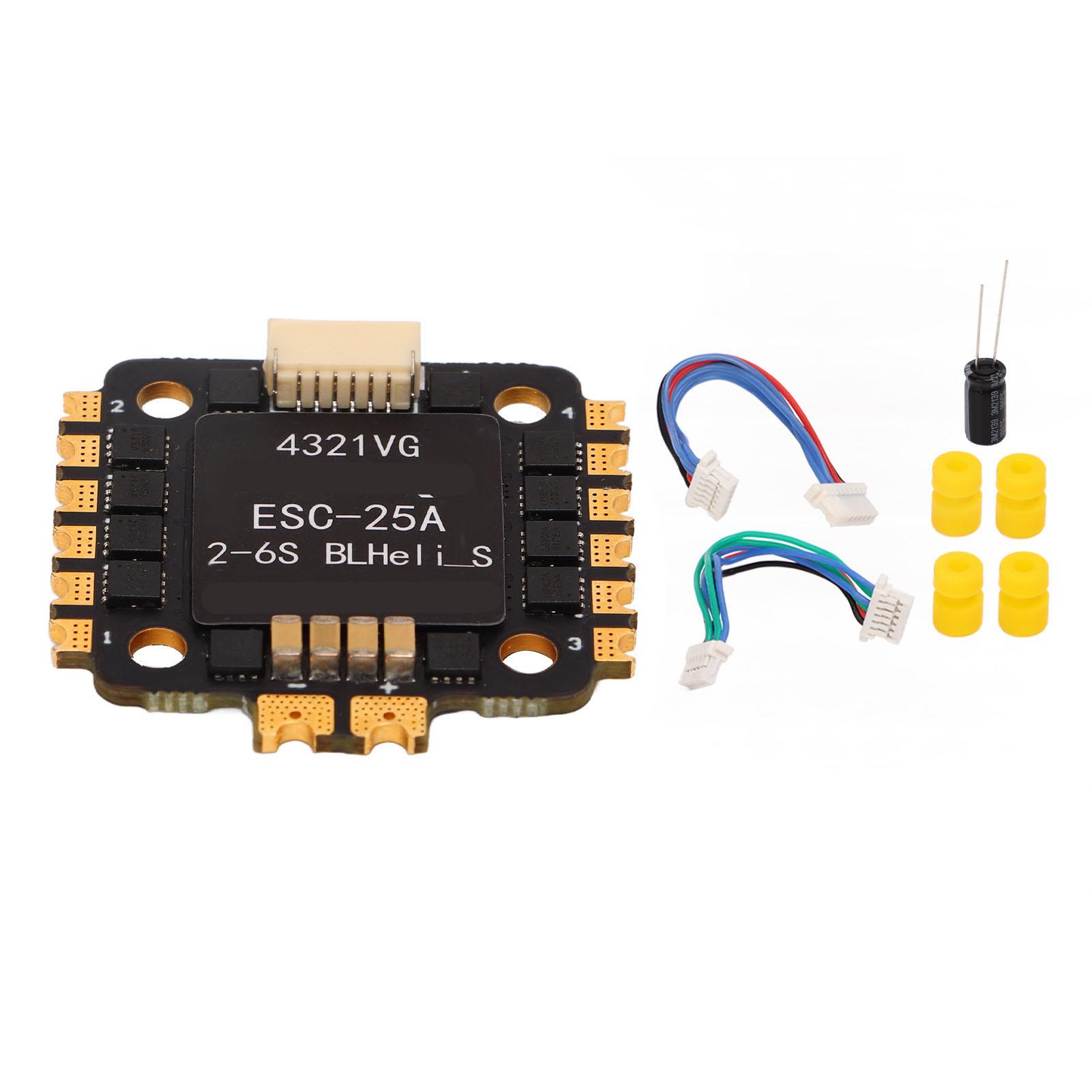 HAKRC 25A RC Квадрокоптер Регулятор швидкості Друкована плата 4 в 1 ESC для дрона для FPV літального апарату Чорний
HAKRC 25A RC Квадрокоптер Регулятор швидкості Друкована плата 4 в 1 ESC для дрона для FPV літального апарату Чорний