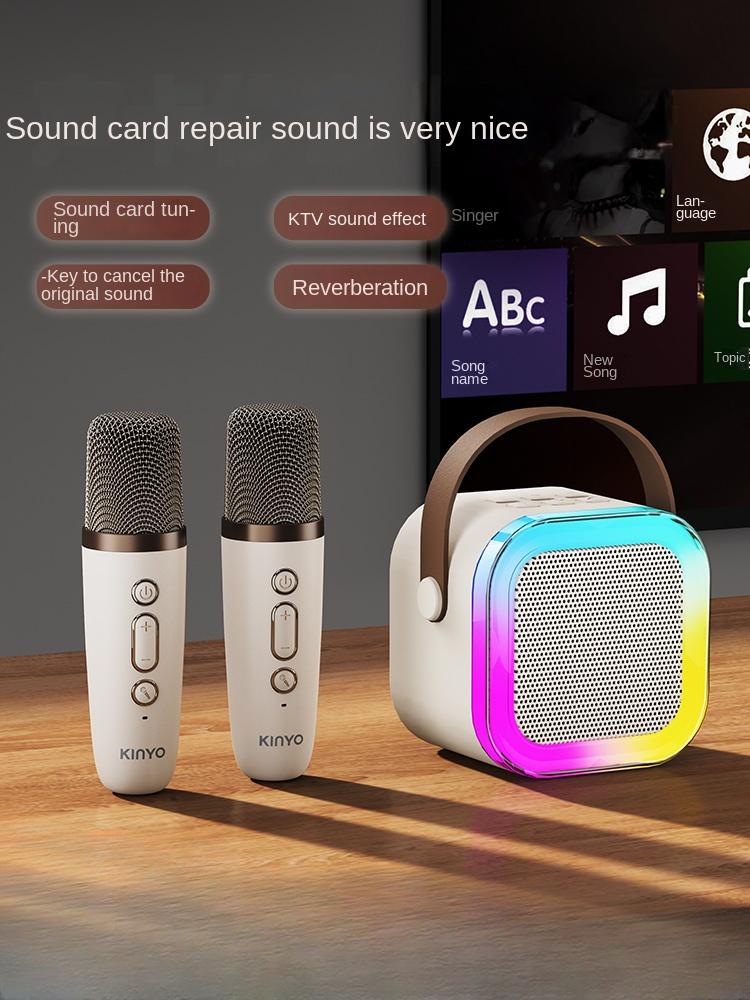 Микрофон Jinyun K12, встроенный аудиомикрофон K song, беспроводной Bluetooth, домашнее пение, детский семейный KTV
Микрофон Jinyun K12, встроенный аудиомикрофон K song, беспроводной Bluetooth, домашнее пение, детский семейный KTV