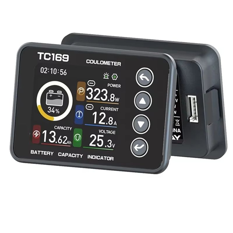 Aug. TC169 High Precision Coulombmeter DC6-60V Lithium Battery Capacity Tester Indicator Color Screen Power Meter Ammeter чорний
Aug. TC169 High Precision Coulombmeter DC6-60V Lithium Battery Capacity Tester Indicator Color Screen Power Meter Ammeter чорний