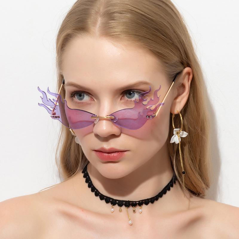 Vintage Cat-Eye Shaped Triangle Sun Glasses Men Big Rimless Cateye Hollow Sun Glasses Cool Sun Glasses Female Luxury Trending Shades
Vintage Cat-Eye Shaped Triangle Sun Glasses Men Big Rimless Cateye Hollow Sun Glasses Cool Sun Glasses Female Luxury Trending Shades