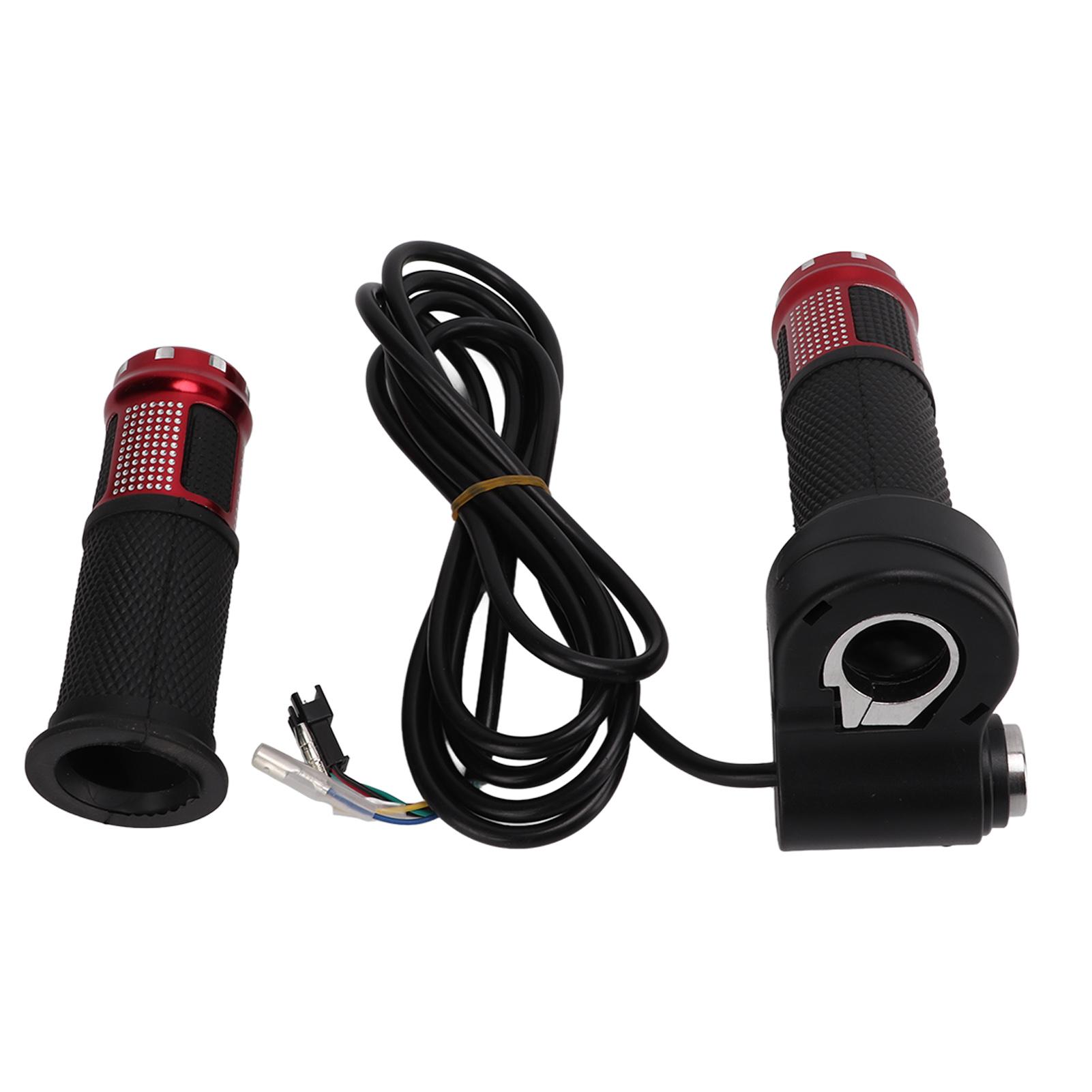 1 пара ручек газа под большой палец, обычная ручка газа с поворотным механизмом, ручка с ключами для электрического самоката, велосипеда, красная