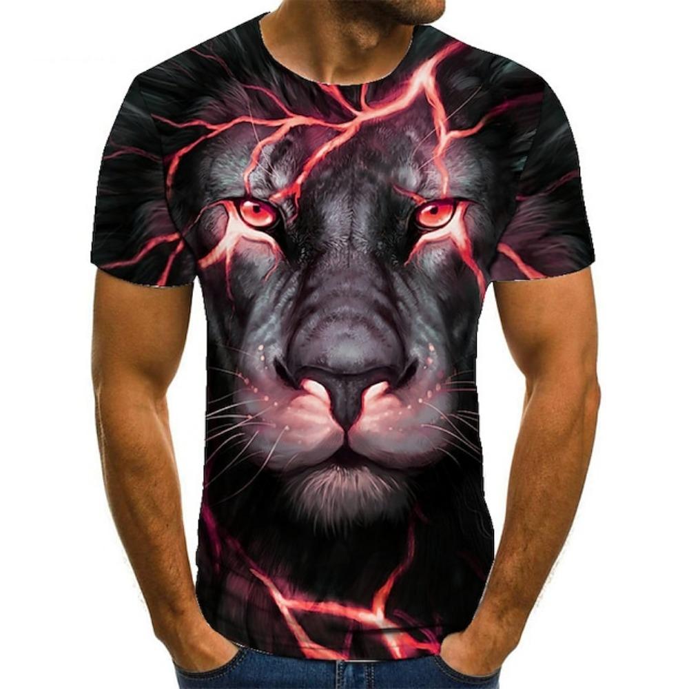Men s Animal Lion Graphic T shirt 3D Print Funny Short Sleeve T-shirt Trend Outdoor Sports Top Oversized Casual Daily Streetwear XS
Men s Animal Lion Graphic T shirt 3D Print Funny Short Sleeve T-shirt Trend Outdoor Sports Top Oversized Casual Daily Streetwear XS