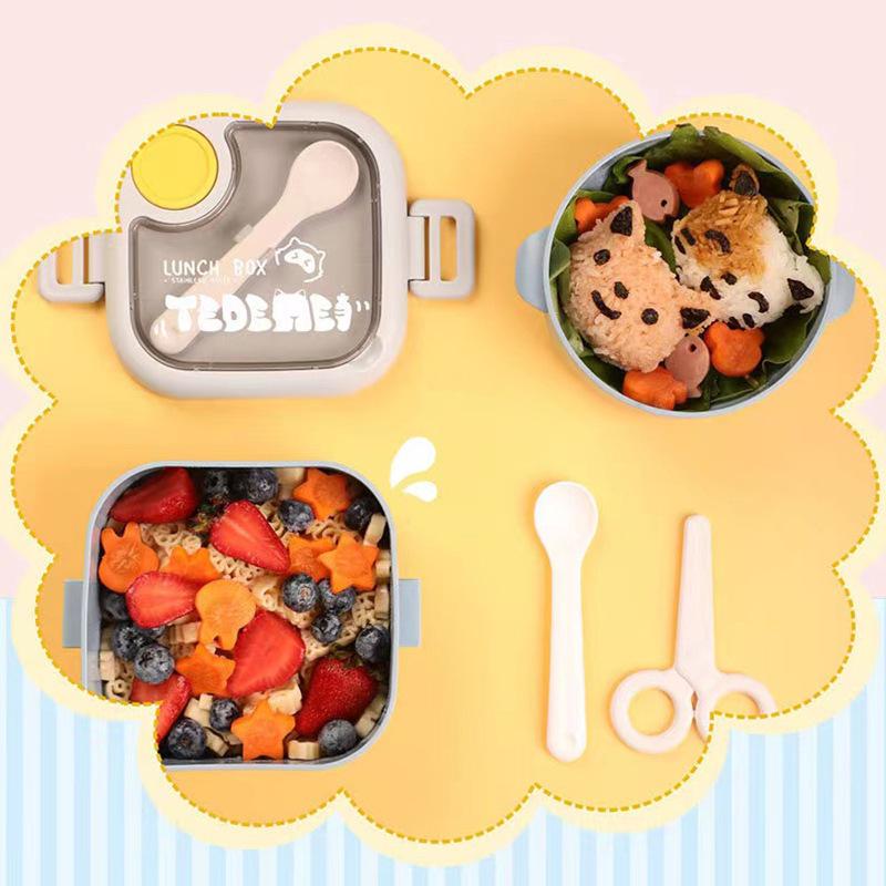 Compact 304 Stainless Steel Kids Cutlery Set with Scissors, Bowl, Take-Out Food Container, and Baby Food Grinder
Compact 304 Stainless Steel Kids Cutlery Set with Scissors, Bowl, Take-Out Food Container, and Baby Food Grinder