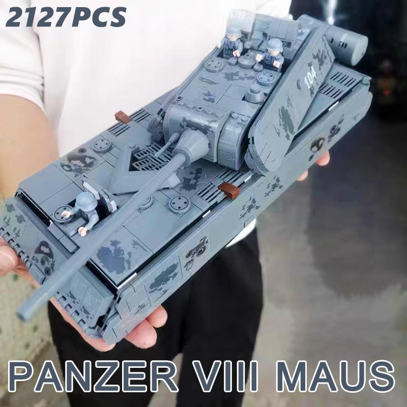 Немецкий танк Panzer Maus, строительные блоки, мышиный тип, тяжелый бронированный танк, кирпичи, модель, игрушки для мальчика, подарок на день рождения
Немецкий танк Panzer Maus, строительные блоки, мышиный тип, тяжелый бронированный танк, кирпичи, модель, игрушки для мальчика, подарок на день рождения