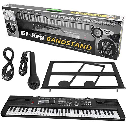 Electronic electronic 61 with portable practice musical for portable keyboard, piano, keys, microphone, instrument, beginners, children, beginners,
Electronic electronic 61 with portable practice musical for portable keyboard, piano, keys, microphone, instrument, beginners, children, beginners,