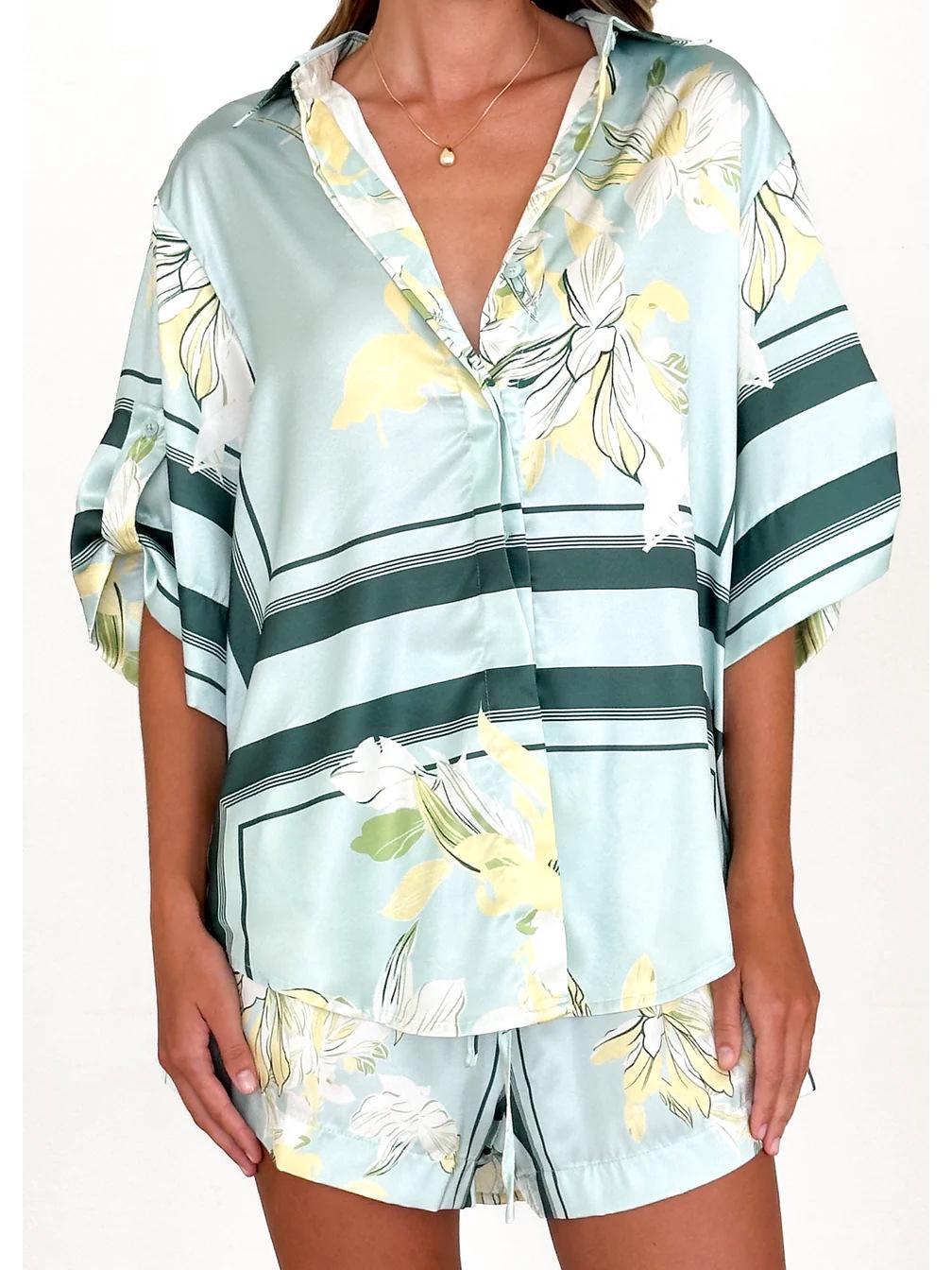 Европейская и американская летняя мода, повседневный кардиган с принтом, рубашка и шорты Medium
Европейская и американская летняя мода, повседневный кардиган с принтом, рубашка и шорты Medium