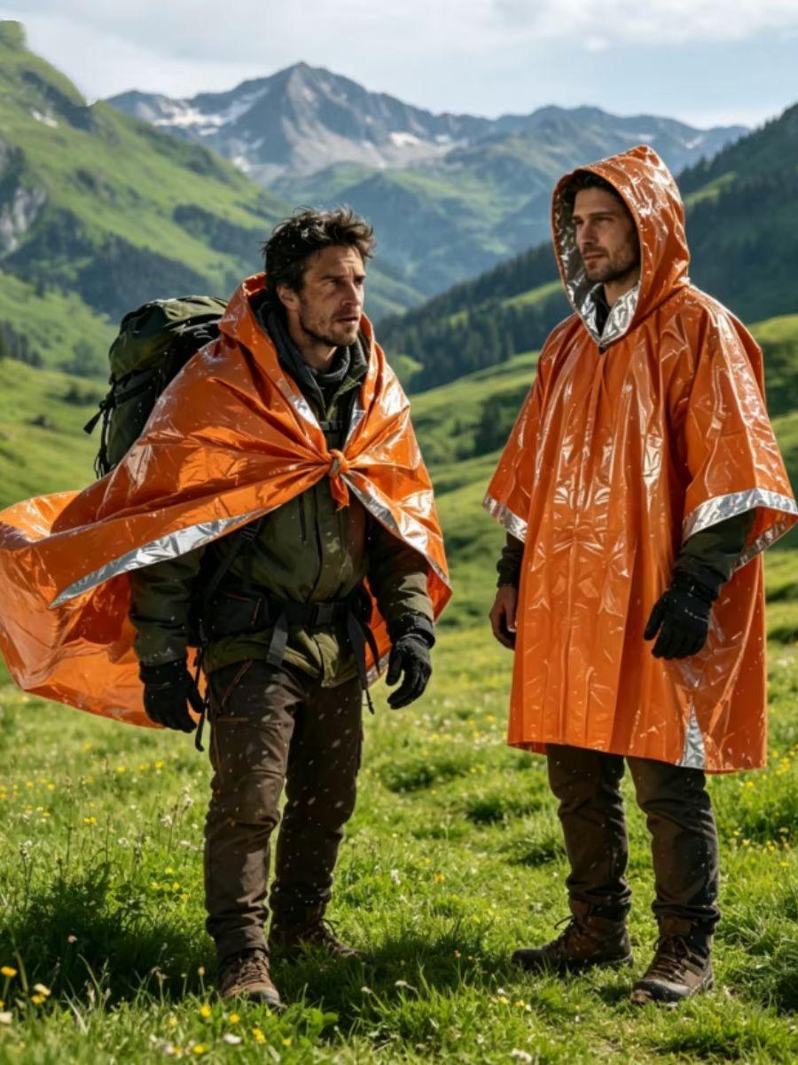 Outdoor Waterproof Emergency Poncho Lightweight Foil Thermal Blanket Multifunctional Survival Gear forTravel Adventure Emergency помаранчевий
Outdoor Waterproof Emergency Poncho Lightweight Foil Thermal Blanket Multifunctional Survival Gear forTravel Adventure Emergency помаранчевий