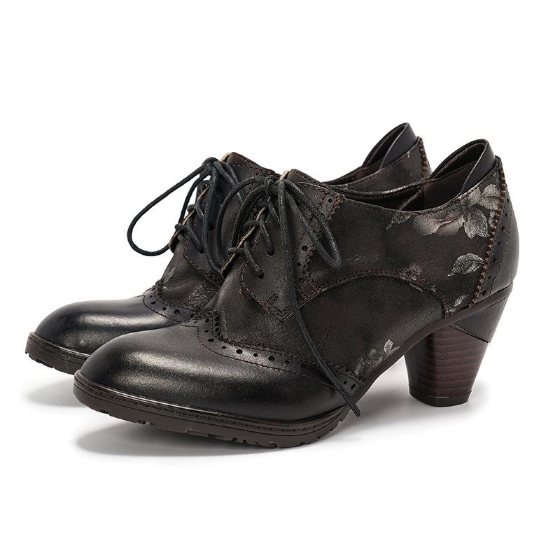 Johnature British Style Thick Heel Pumps Retro Genuine Leather Printed Lace-up Women s High Heels 36 чёрный
Johnature British Style Thick Heel Pumps Retro Genuine Leather Printed Lace-up Women s High Heels 36 чёрный