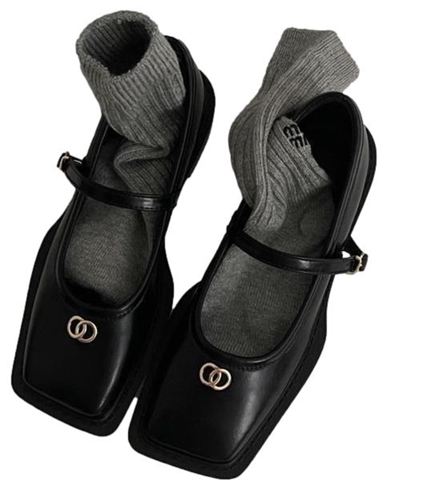 Туфли-лодочки с квадратным носком, низким каблуком и острым носком с ремешками 1/2plus женские (Размер 24,5 см, Черный) чёрный
Туфли-лодочки с квадратным носком, низким каблуком и острым носком с ремешками 1/2plus женские (Размер 24,5 см, Черный) чёрный