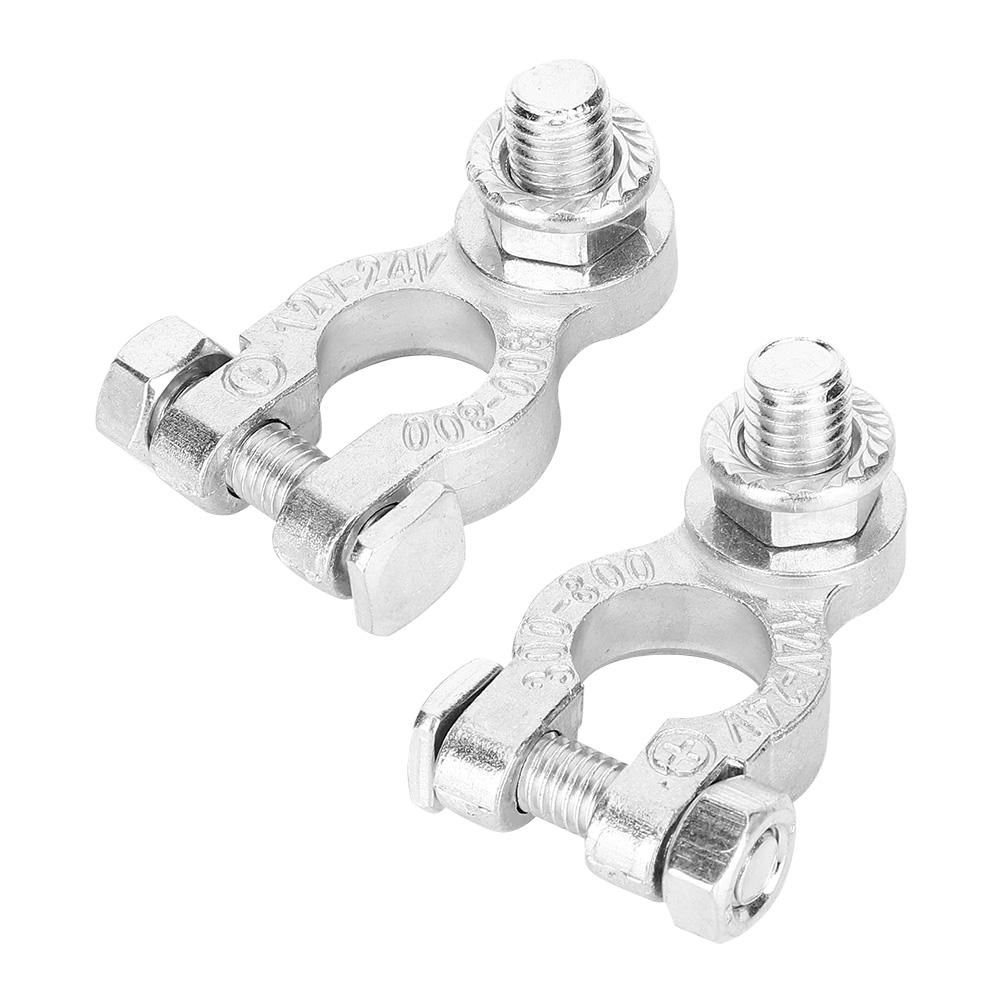 Pair of 1224V Universal Car Battery Terminals Stud Type 10mm0.4in Cable Positive Negative
Pair of 1224V Universal Car Battery Terminals Stud Type 10mm0.4in Cable Positive Negative