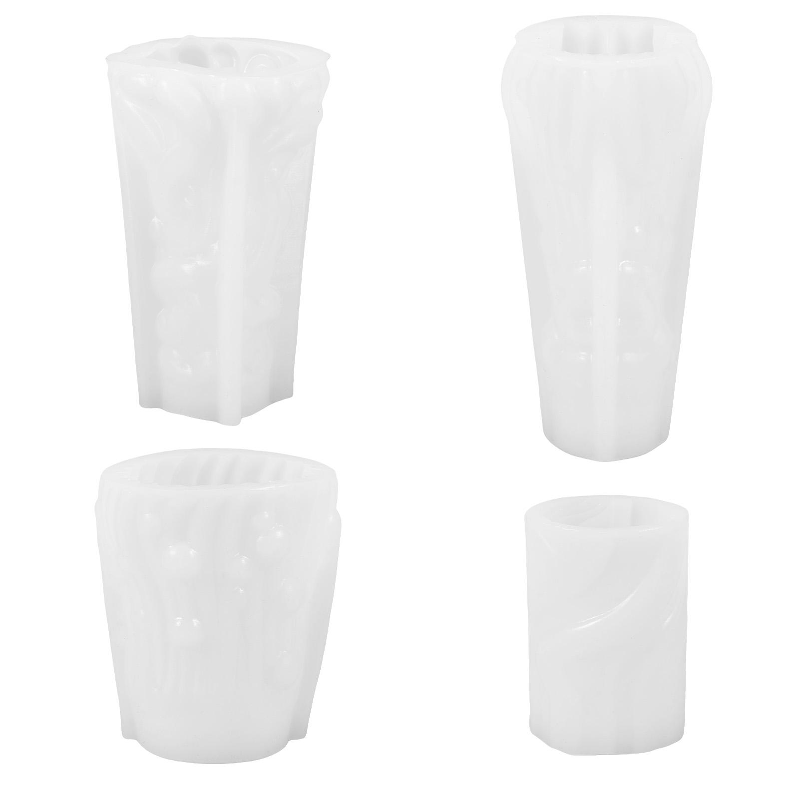 4Pcs Cylinder Candle Molds Silicone Candle Molds Set Creative Carved Candle Mold Easy Release Resin Casting Mold Reusable Candle
4Pcs Cylinder Candle Molds Silicone Candle Molds Set Creative Carved Candle Mold Easy Release Resin Casting Mold Reusable Candle