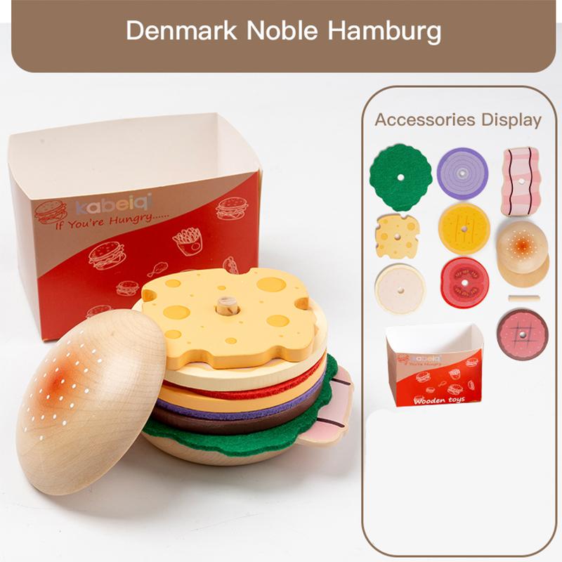 Wooden Hamburger Fast Food Toy Set - Suitable For Children s Pretend Kitchen Role-Playing Fine Motor Skills And Social Play
Wooden Hamburger Fast Food Toy Set - Suitable For Children s Pretend Kitchen Role-Playing Fine Motor Skills And Social Play
