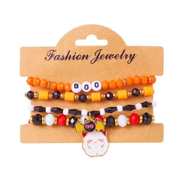Elastic Stackable Bat Ghosty Charm Bracelets Halloween Jewelry Wrist Band Set For Kids Adults Safe Smooth Wear
Elastic Stackable Bat Ghosty Charm Bracelets Halloween Jewelry Wrist Band Set For Kids Adults Safe Smooth Wear