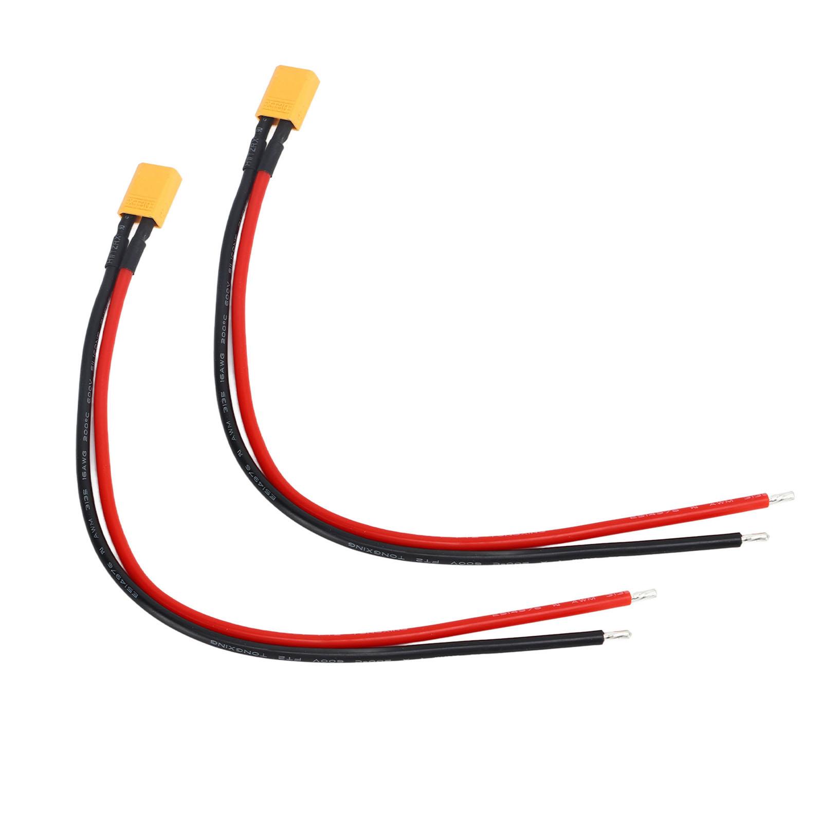 2 Pcs XT30 Plug Female Connector with AWM16 Silicone Wire for RC LiPo Battery RC Drone
2 Pcs XT30 Plug Female Connector with AWM16 Silicone Wire for RC LiPo Battery RC Drone