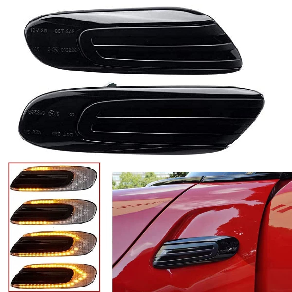 LED Side Marker Sequential Turn Signals Flowing Type Dynamic High Brightness LEDs Canceller BMW Mini Clubman F55 Hardtop F56 Hatchback F57 Built-in
LED Side Marker Sequential Turn Signals Flowing Type Dynamic High Brightness LEDs Canceller BMW Mini Clubman F55 Hardtop F56 Hatchback F57 Built-in